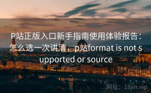 P站正版入口新手指南使用体验报告：怎么选一次讲清，p站format is not supported or source