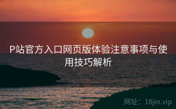P站官方入口网页版体验注意事项与使用技巧解析
