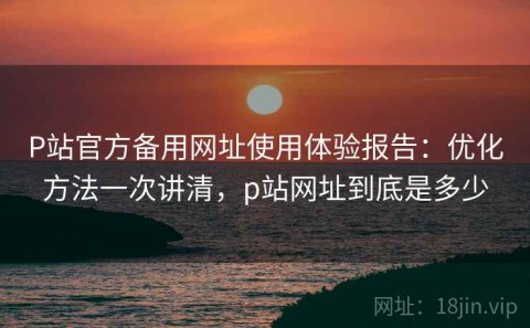 P站官方备用网址使用体验报告：优化方法一次讲清，p站网址到底是多少