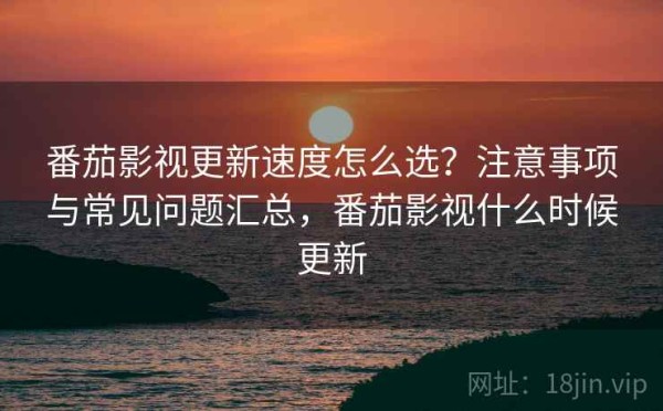 番茄影视更新速度怎么选？注意事项与常见问题汇总，番茄影视什么时候更新