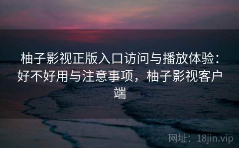 柚子影视正版入口访问与播放体验：好不好用与注意事项，柚子影视客户端