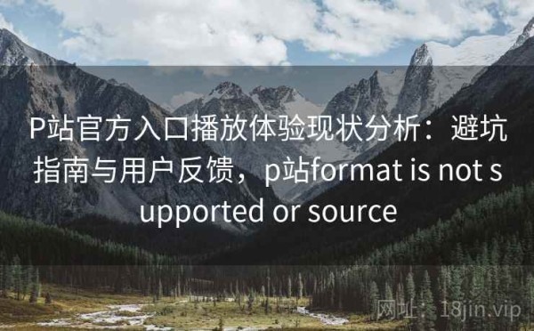 P站官方入口播放体验现状分析：避坑指南与用户反馈，p站format is not supported or source