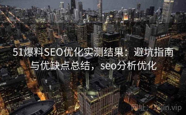51爆料SEO优化实测结果：避坑指南与优缺点总结，seo分析优化
