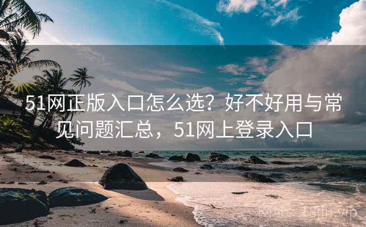 51网正版入口怎么选？好不好用与常见问题汇总，51网上登录入口