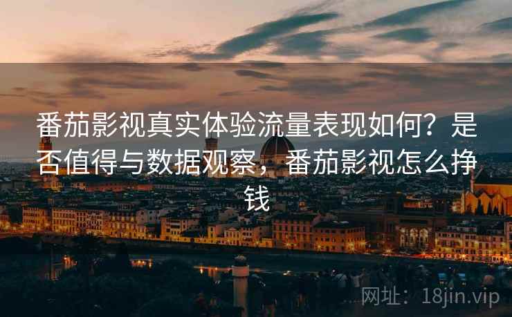 番茄影视真实体验流量表现如何？是否值得与数据观察，番茄影视怎么挣钱