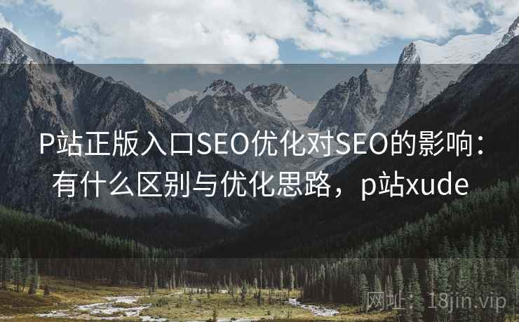 P站正版入口SEO优化对SEO的影响:有什么区别与优化思路,p站xude P站正版入口SEO优化对SEO的影响:有什么区别与优化思路,p站xude