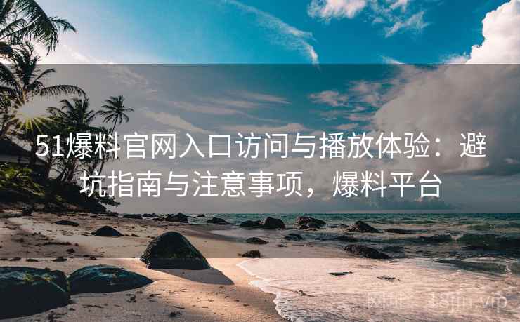51爆料官网入口访问与播放体验：避坑指南与注意事项，爆料平台
