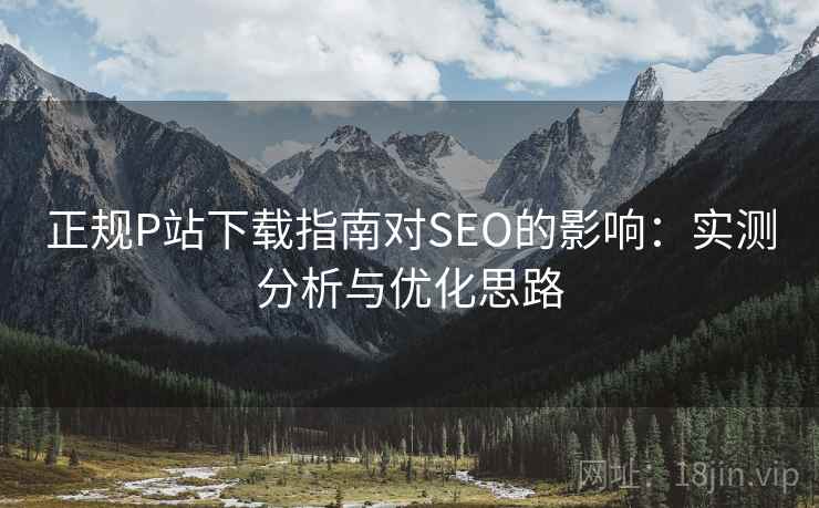 正规P站下载指南对SEO的影响：实测分析与优化思路
