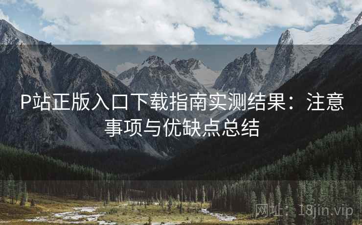 P站正版入口下载指南实测结果:注意事项与优缺点总结 P站正版入口下载指南实测结果:注意事项与优缺点总结
