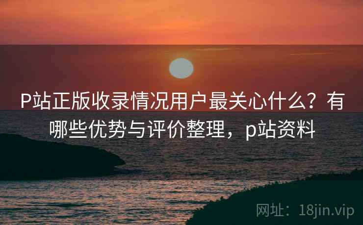 P站正版收录情况用户最关心什么？有哪些优势与评价整理，p站资料