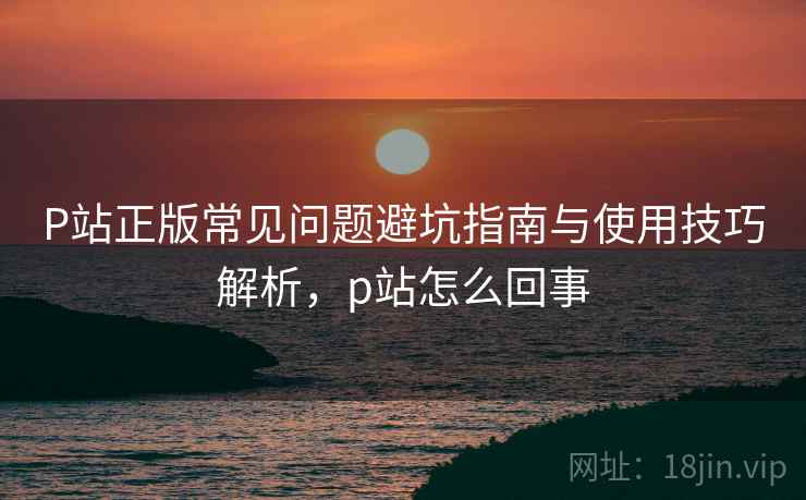 P站正版常见问题避坑指南与使用技巧解析，p站怎么回事