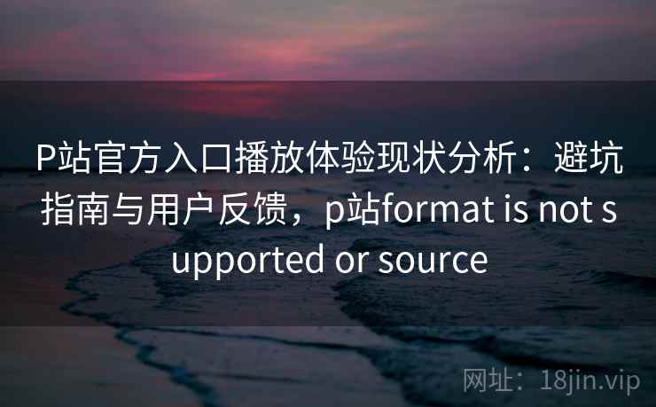 P站官方入口播放体验现状分析:避坑指南与用户反馈,p站format is not supported or source P站官方入口播放体验现状分析:避坑指南与用户反馈,p站format is not supported or source