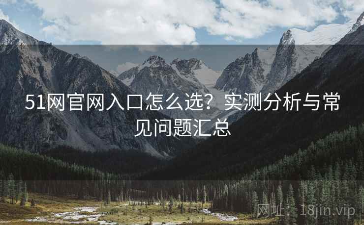 51网官网入口怎么选?实测分析与常见问题汇总 51网官网入口怎么选?实测分析与常见问题汇总